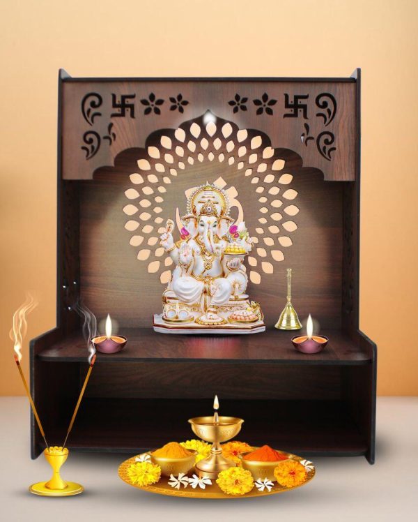 Beautiful Traditional Mandir Shelf for Home | 15 x 12 x 18 inches Online Sale