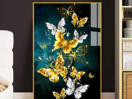 Beautiful Butterfly Flying Canvas Wall Painting on Sale