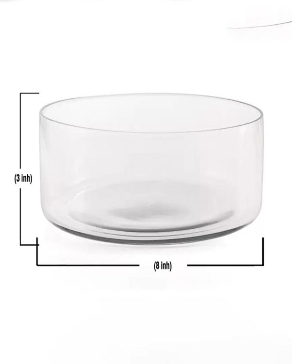 Elegance The Magic of Glass Multipurpose Bowl | 8 x 3 inches For Discount