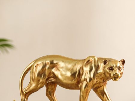 Stunning Resin Leopard Figurine | 2 x 11 x 6 inches Supply