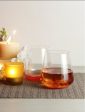 Bohemia Siesta Orange Whiskey Glass Clear Lead Free Crystal Glassware | Set of 6 | 4 x 4 inches | 400ml on Sale