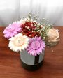 Cheerful Multicolor Scented Candles Box Bouquet | Set of 7 | 7 x 7 inches Fashion