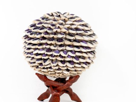 Elegant Blue Cowry Shell Decorative Ball Showpiece Sale