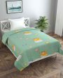 Green Moke Printed Kids Comfy Quilts Cover With Zipper Sale