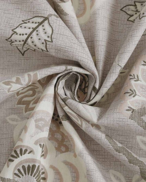 Ananda Brown Floral Cotton Double Bed Size Quilt | 100 x 90 inches Cheap