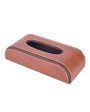 Stylish Curve Two Tone Faux Leather Tissue Box | 10 x 5 x 3 inches Fashion