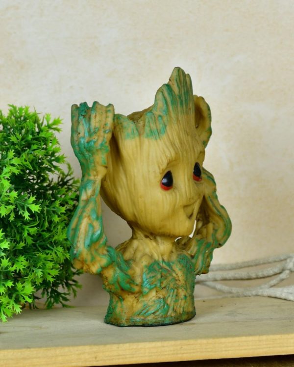 Groot Figurine With Hands Up Artisan Showpiece | Set of 2 on Sale