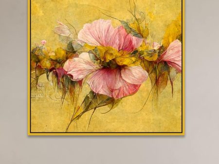 Eternal Bloom Luxe Canvas Pink Floral Wall Painting Online