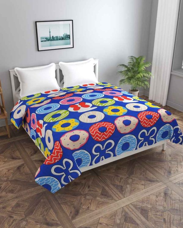 Donut Mor Printed Kids Comfy Quilts Cover With Zipper Cheap