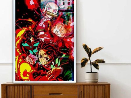 Characters Demon Slayer Canvas Wall Painting Hot on Sale