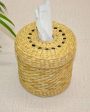 Rustic Beige Kauna Round Tissue Box | 5 x 5 inches Cheap