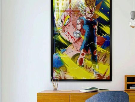 Vegeta from Dragon Ball Z Canvas Wall Painting Hot on Sale