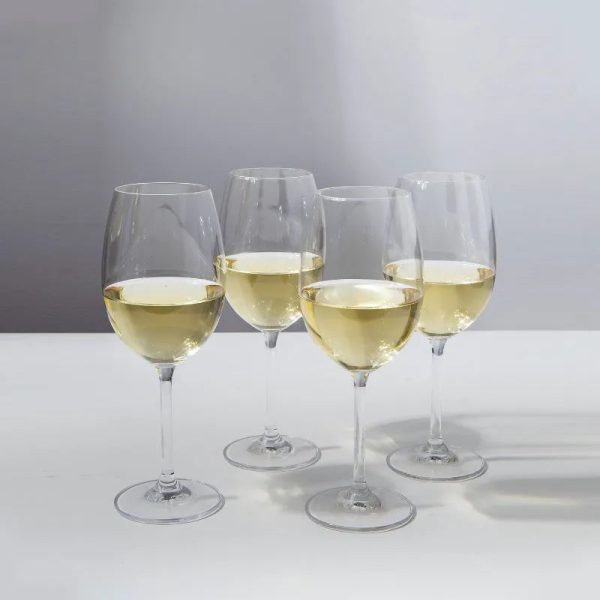 Mikasa Ishika White Wine Glasses | Set of 4 | 468ml Fashion