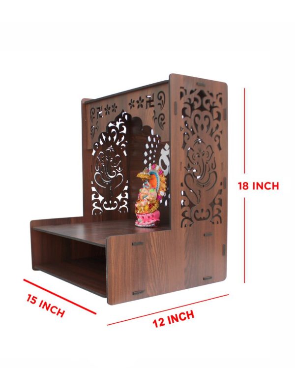 Beautiful Traditional Mandir Shelf for Home | 15 x 12 x 18 inches Online Sale