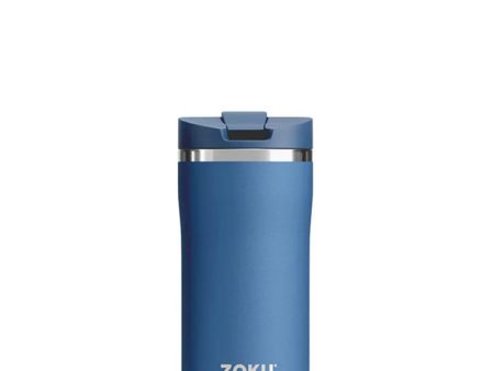 Zoku Classy Stainless Steel Travel Mug With Lid | 7.4 x 7.8 inches | Blue Cheap