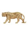 Elegant Resin Gold Tiger Figurine | 5 x 12 x 5 inches For Discount