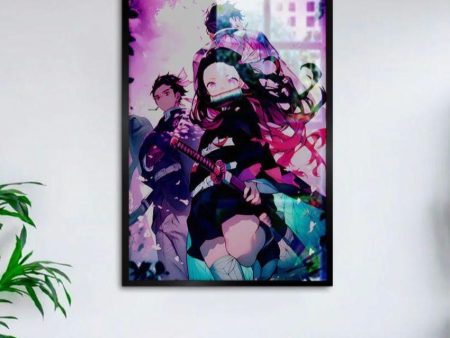 Masterpiece Demon Slayer Characters Canvas Wall Painting Hot on Sale