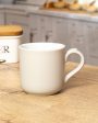 Classic Design Stoneware Farmhouse Mug | 250 ML | Off White Discount