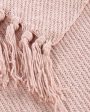 Solid Cotton Throw Soft Pink | 51 x 31 inches Supply