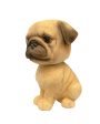 Bobble Head Pug Polyresin Figurine | 6 x 6 x 8 inches Online Hot Sale