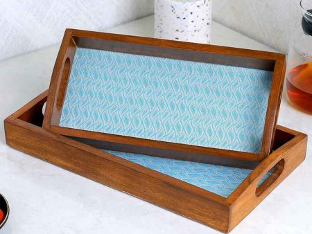 Sustainable Luxury Handcrafted Wooden Trays | Set of 2 Fashion