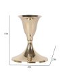 Innovative Brass Shade Candle Stand | Set of 2 | 2 x 4 inches Supply