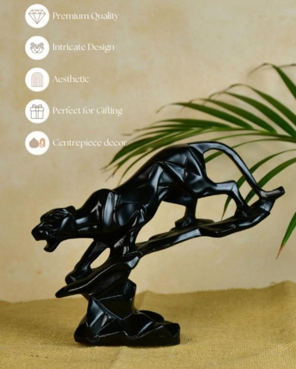 Elegant Resin Panther Statue | 9 x 2 x 8 inches Sale