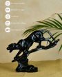 Elegant Resin Panther Statue | 9 x 2 x 8 inches Sale