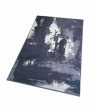 Blue Utopica Abstract  Anti-Slip Nylon Area Rug | 3 x 5 Ft on Sale