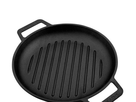 Grill Skillet Pan Double Handle | Safe For All Cooktops | 10 x 13 x 2 inches Discount