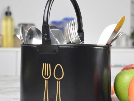 Modern Design Durable Metal Cutlery Organizer | 7 x 5 inches Online Sale