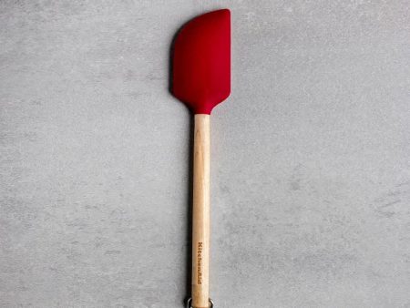 KitchenAid Birchwood Scraper Spatula with Silicone Head | 2 x 1 x 12 inches Sale