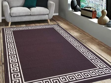 Greek Anti-Slip Single Line Nylon Area Rug | 3 x 5 ft Sale