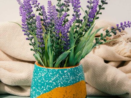 KitchenCraft Ceramic Colour Block Planter |Plant Not Included Online Sale