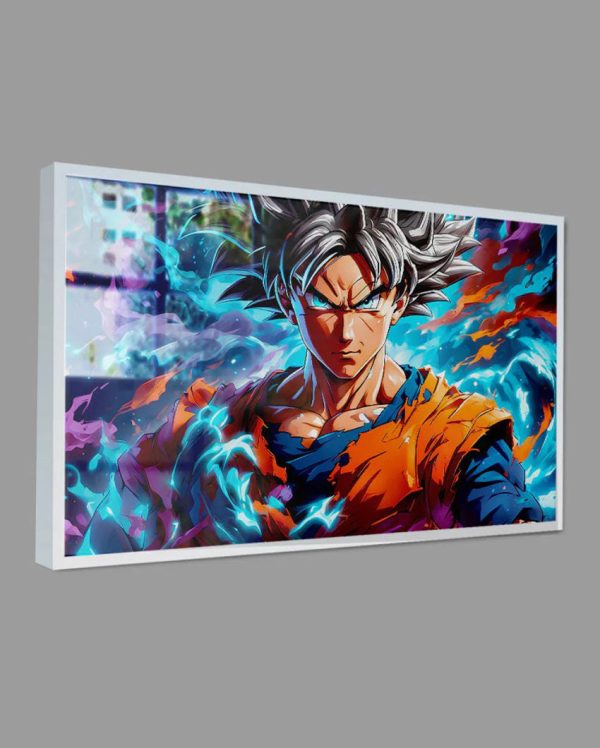 Fire Goku Dragon Ball Z Canvas Wall Painting Online now