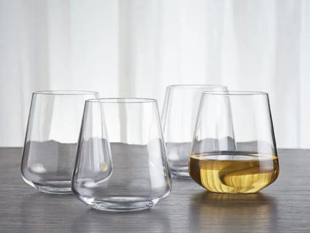 Bohemia Sandra Premium Whiskey Glass Clear Lead Free Crystal Beverageware | Set of 6 | 4 x 4 inches | 400ml For Discount