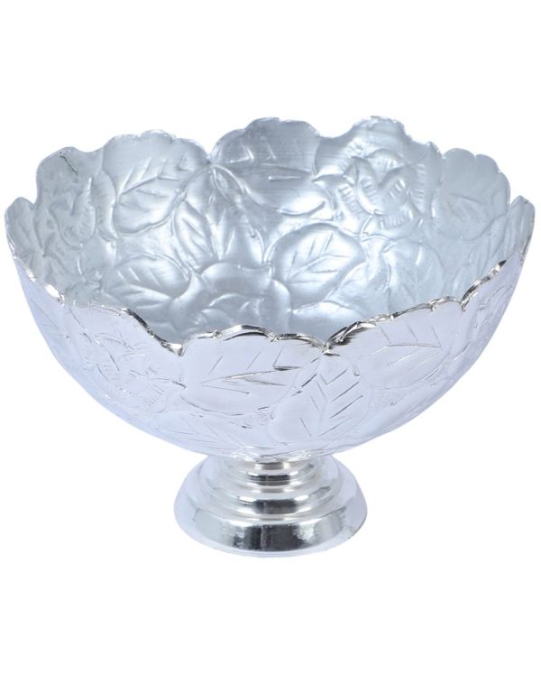 Hammered Silver Colored Fruit Bowl | 5 x 3 inches | 500ml Cheap