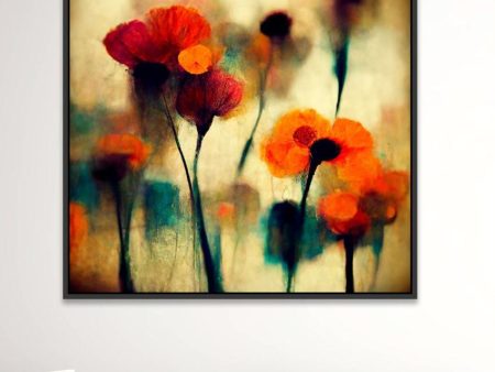 Abstract Modern Floral Canvas Wall Painting Supply