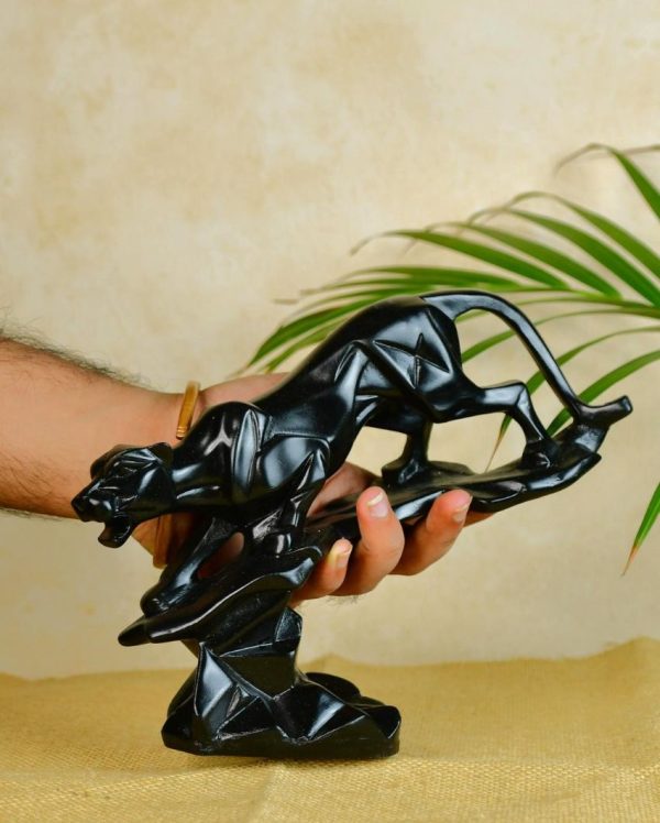 Elegant Resin Panther Statue | 9 x 2 x 8 inches Sale