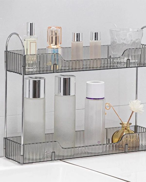 Bathroom Countertop Plastic Organiser | 12 x 7 x 13 inches Fashion