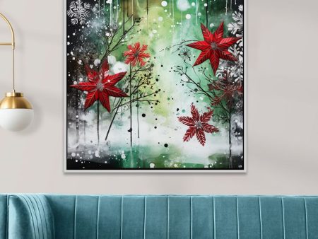 Festive Christmas Scene Canvas Wall Painting Fashion