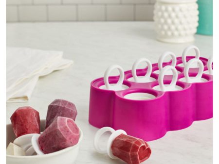 Zoku Ring Purple Gems Ice Pop Maker with 8 Popsicle Molds | 9 x 5 x 3 inches Online