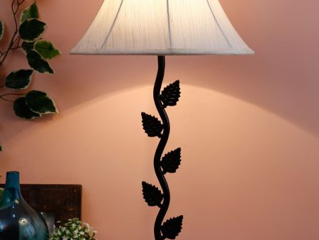 Sleek Iron Leaf Design Table Lamp | 12 x 24 inches Online Hot Sale