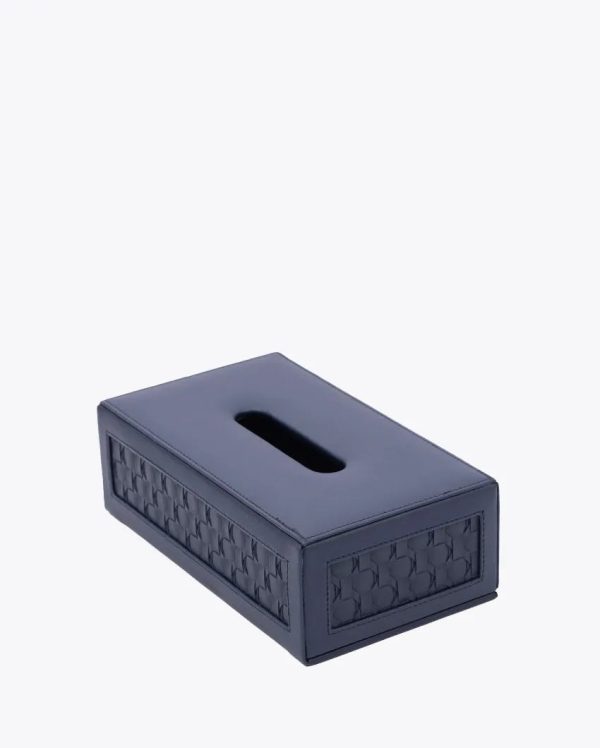 Star Weave Rectangular Design Vegan Leather Tissue Box | 10 x 5 x 3 inches Sale