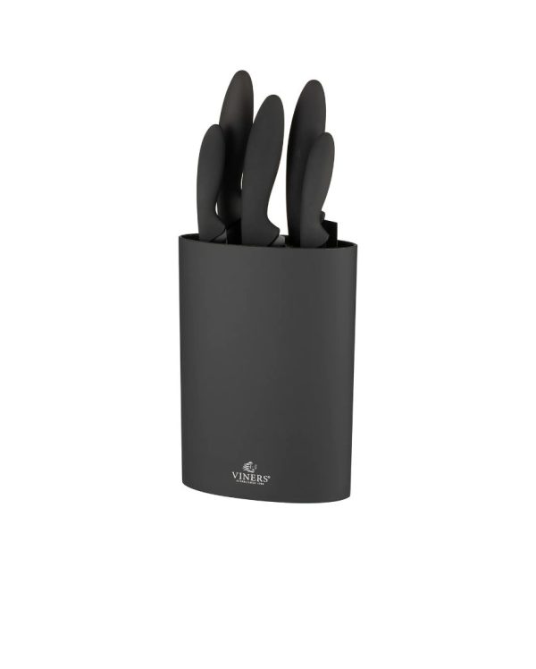 Assure Safety Kitchen Stainless Steel Knives with Universal Knife Holder | Pack Of 6 For Discount