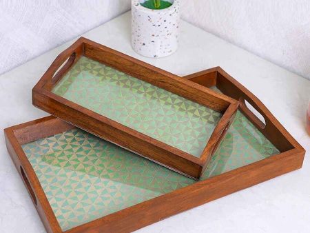 Wooden Wonders Handcrafted Serving Trays | Set of 2 Online Sale