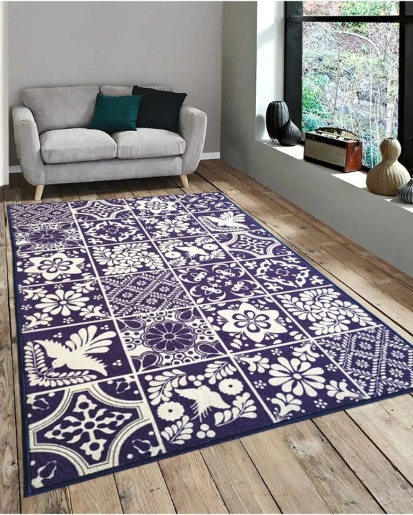 Nature Bloom Design Anti-Slip Nylon Area Rug | 3 x 5 ft Discount