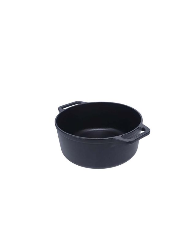 7-Quart Cast Iron Dutch Seasoned Oven Pan | Safe For All Cooktops | 12 x 14 x 7 inches For Sale