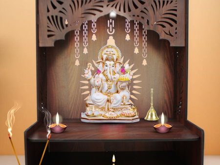 Wooden Mandir Shelf for Home | 15 x 12 x 18 inches Sale