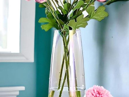 Modern Decorative Multicolor Glass Vase For Flowers Plants For Discount